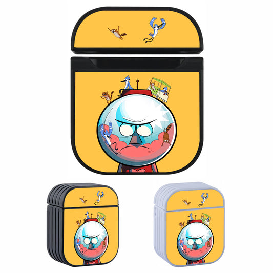 Benson Regular Show Angry Character Hard Plastic Case Cover For Apple Airpods