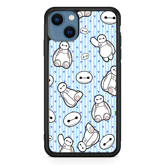 Big Hero 6 Baymax Stripe And Love iPhone 13 Case