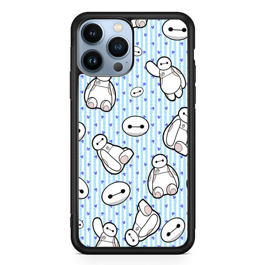 Big Hero 6 Baymax Stripe And Love iPhone 15 Pro Case