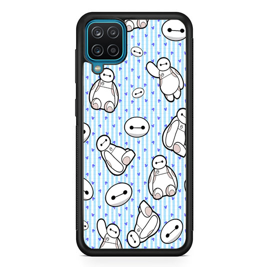 Big Hero 6 Baymax Stripe And Love Samsung Galaxy A12 Case