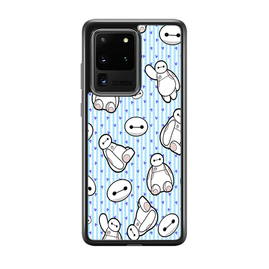 Big Hero 6 Baymax Stripe And Love Samsung Galaxy S20 Ultra Case
