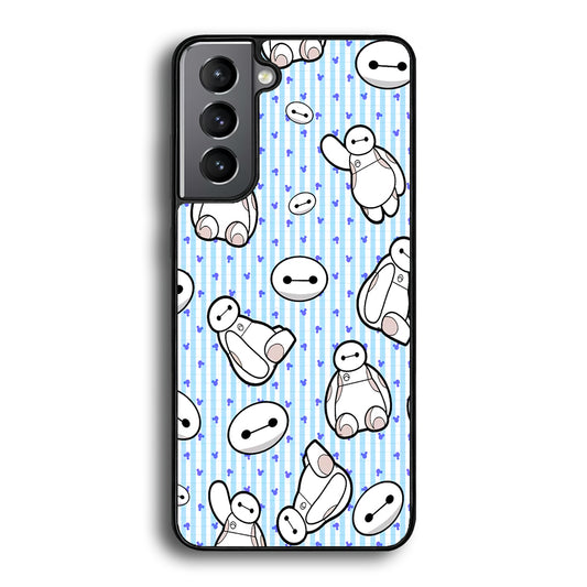 Big Hero 6 Baymax Stripe And Love Samsung Galaxy S21 Case