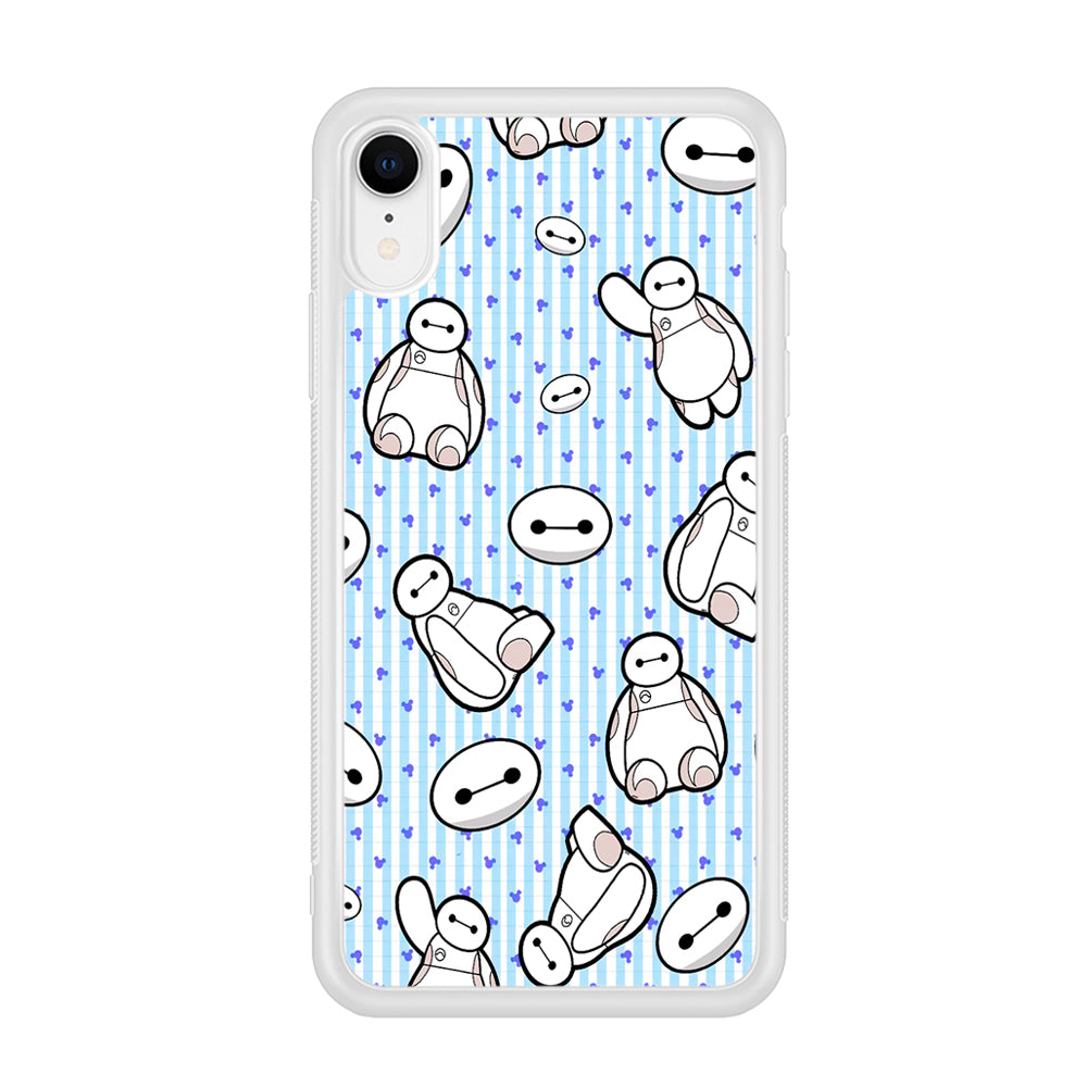 Big Hero 6 Baymax Stripe And Love iPhone XR Case