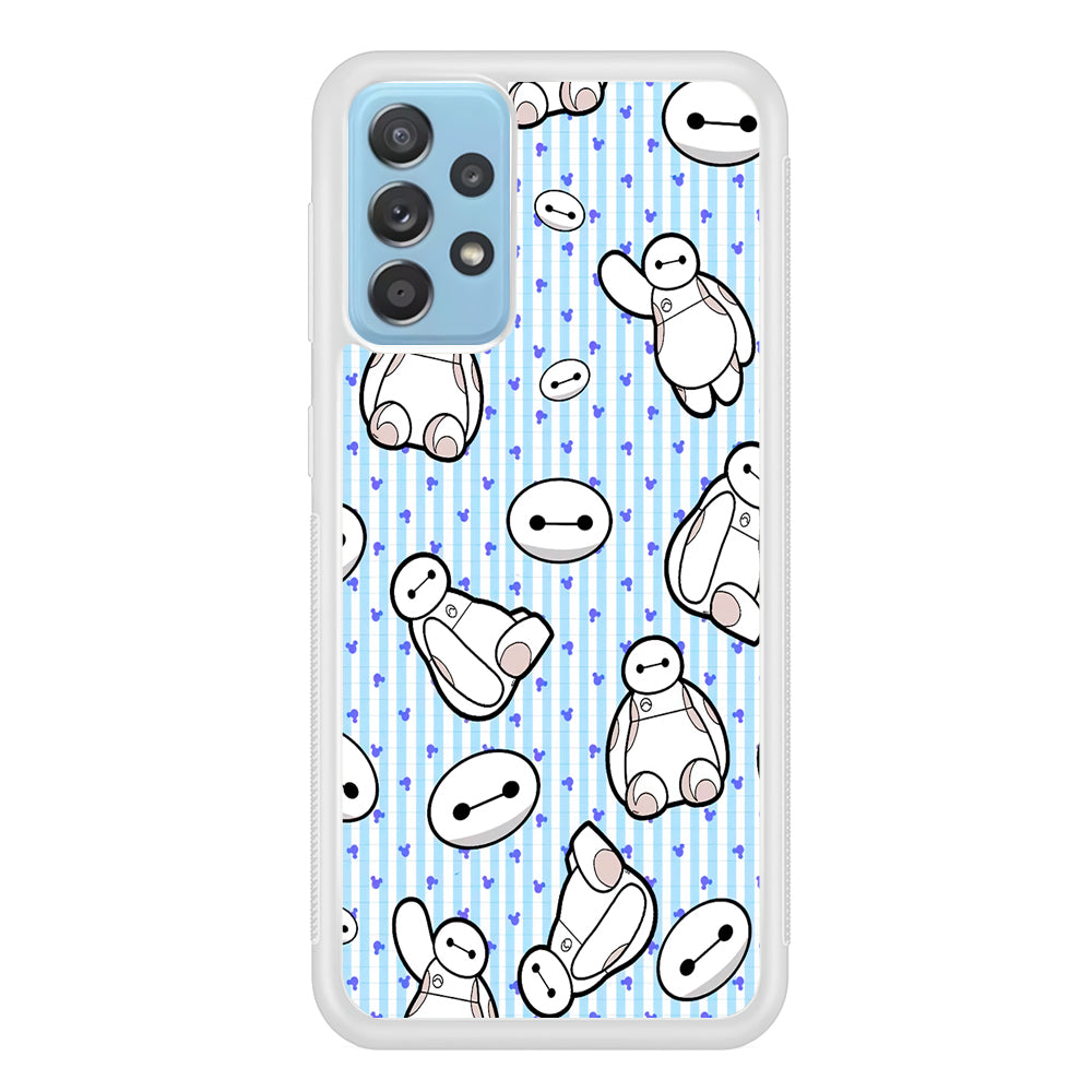 Big Hero 6 Baymax Stripe And Love Samsung Galaxy A52 Case