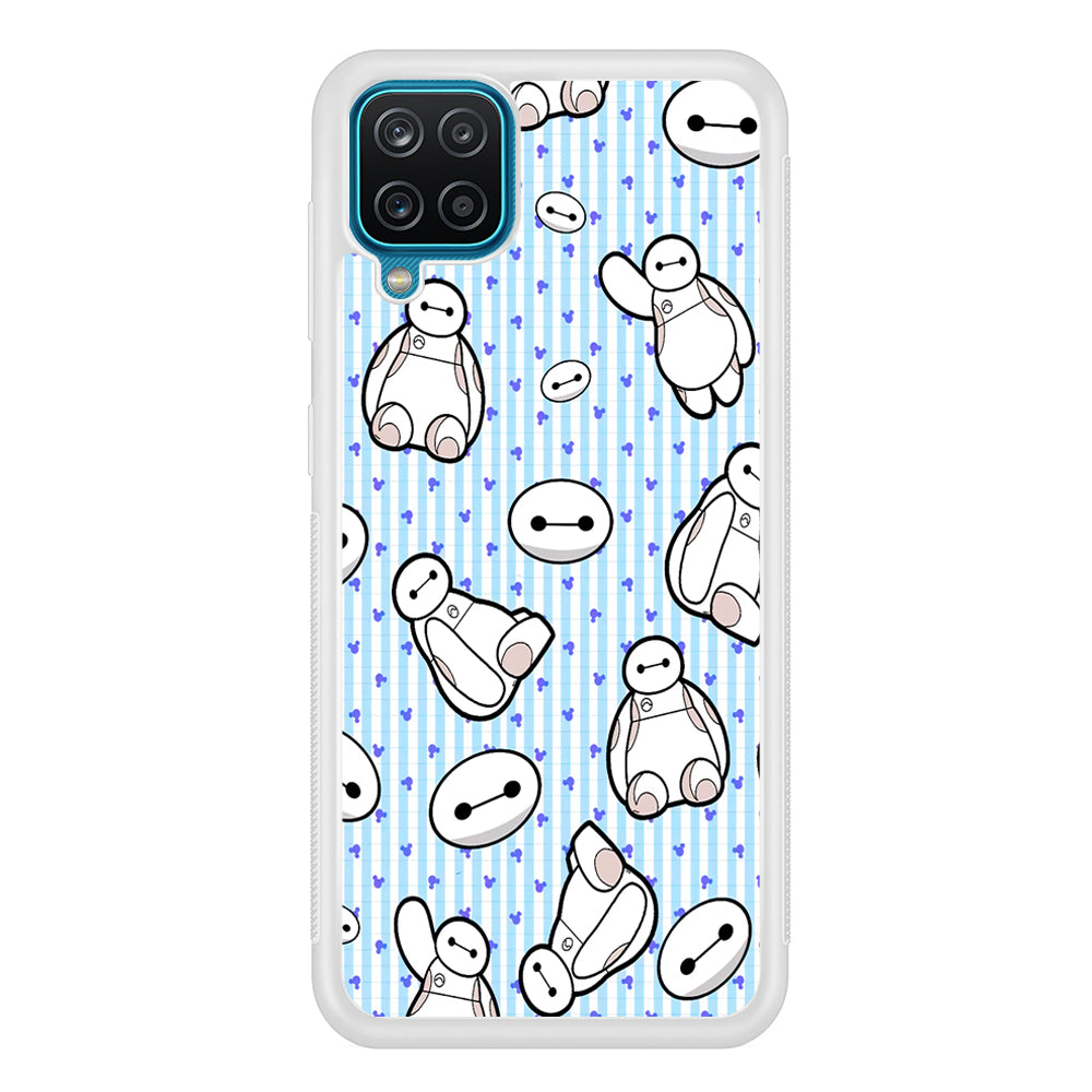 Big Hero 6 Baymax Stripe And Love Samsung Galaxy A12 Case