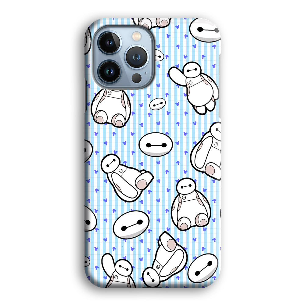 Big Hero 6 Baymax Stripe And Love iPhone 15 Pro Case