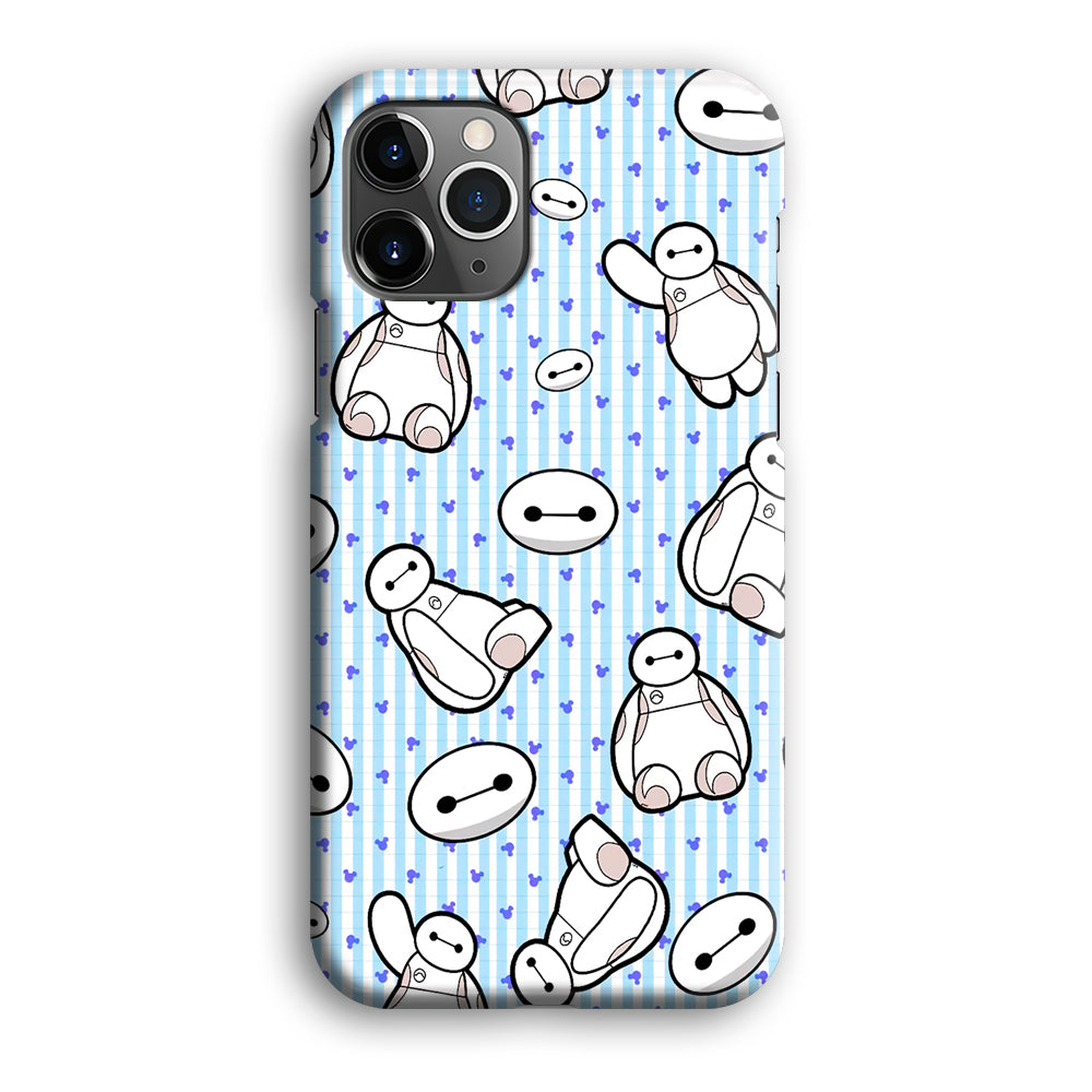 Big Hero 6 Baymax Stripe And Love iPhone 12 Pro Max Case