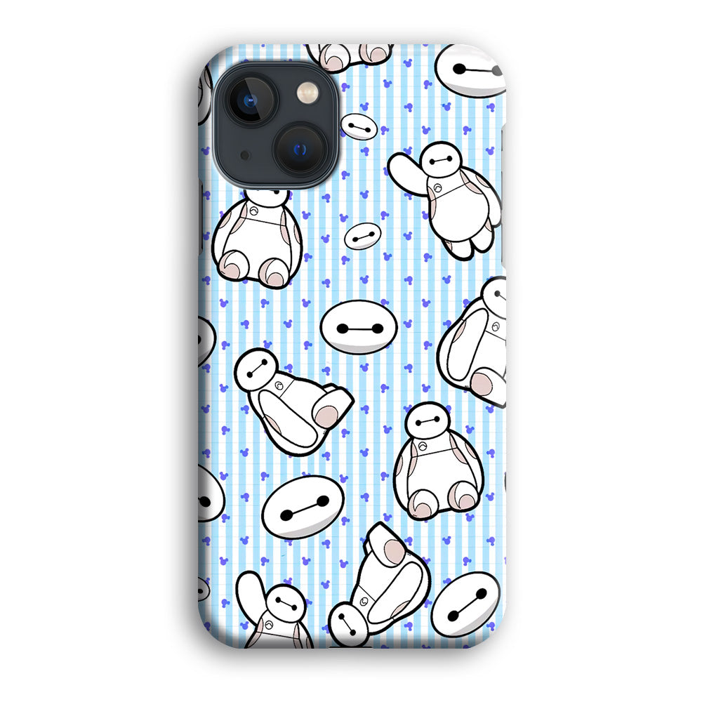 Big Hero 6 Baymax Stripe And Love iPhone 15 Case