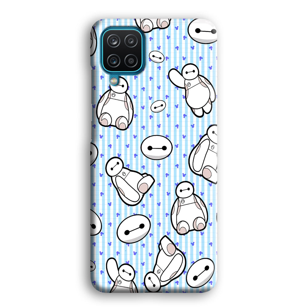 Big Hero 6 Baymax Stripe And Love Samsung Galaxy A12 Case