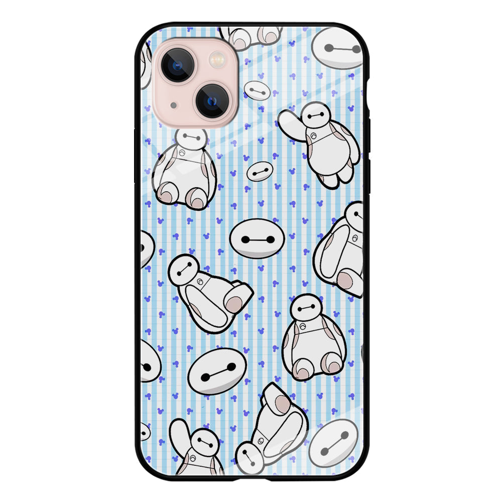 Big Hero 6 Baymax Stripe And Love iPhone 15 Case