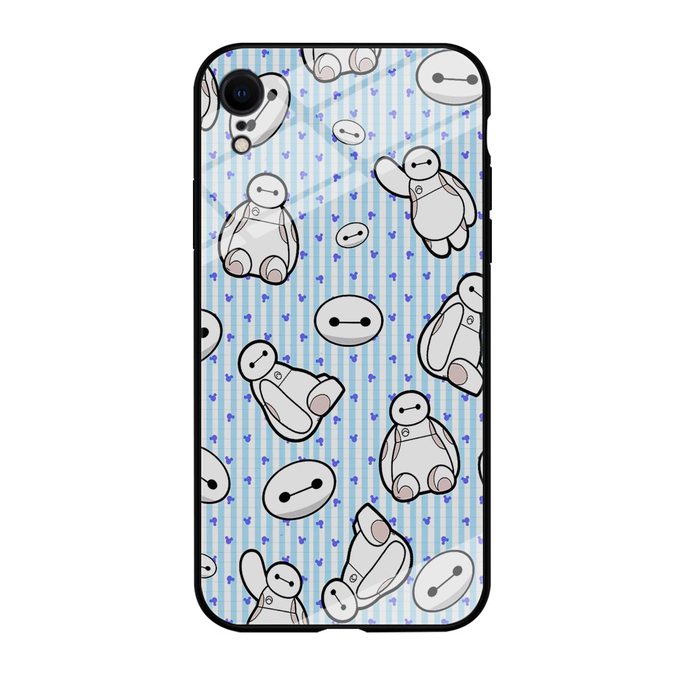 Big Hero 6 Baymax Stripe And Love iPhone XR Case