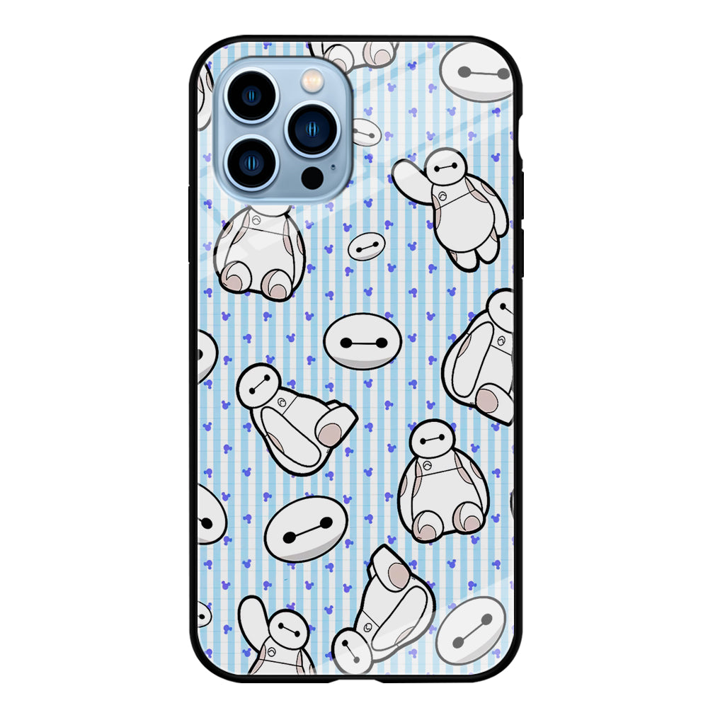 Big Hero 6 Baymax Stripe And Love iPhone 13 Pro Max Case