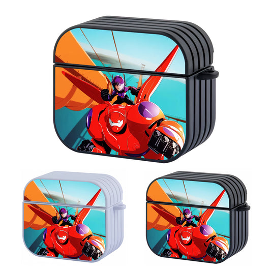 Big Hero Baymax And Hiro Battle Style Hard Plastic Case Cover For Apple Airpods 3