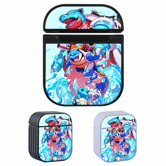 Blastoise Pokemon Evolution Hard Plastic Case Cover For Apple Airpods
