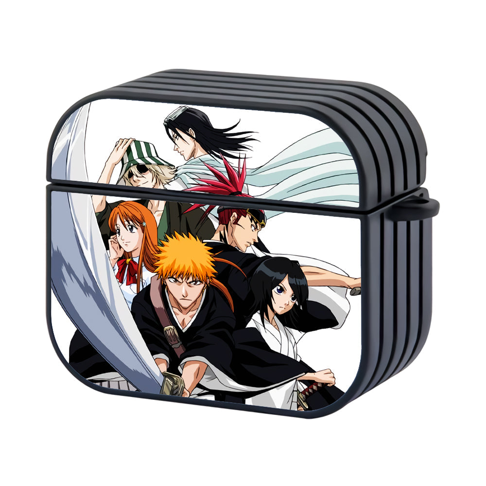 Bleach Ichigo And Team Hard Plastic Case Cover For Apple Airpods 4 - Ezzystore