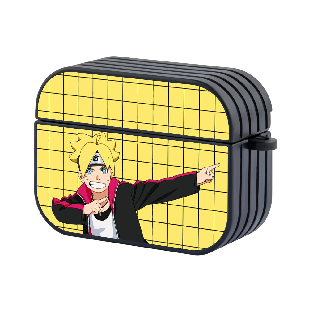 Boruto Feeling Happy Hard Plastic Case Cover For Apple Airpods Pro