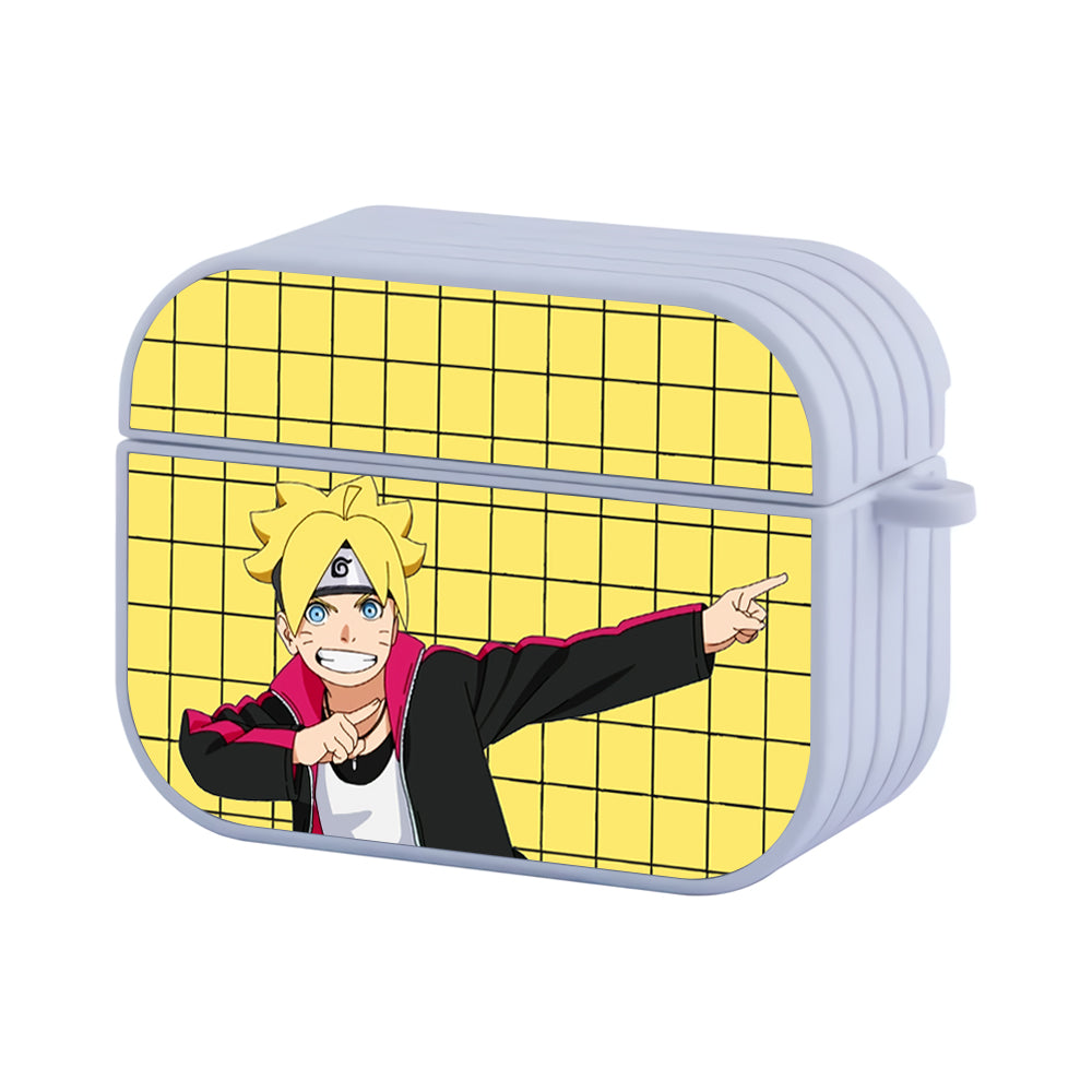 Boruto Feeling Happy Hard Plastic Case Cover For Apple Airpods Pro