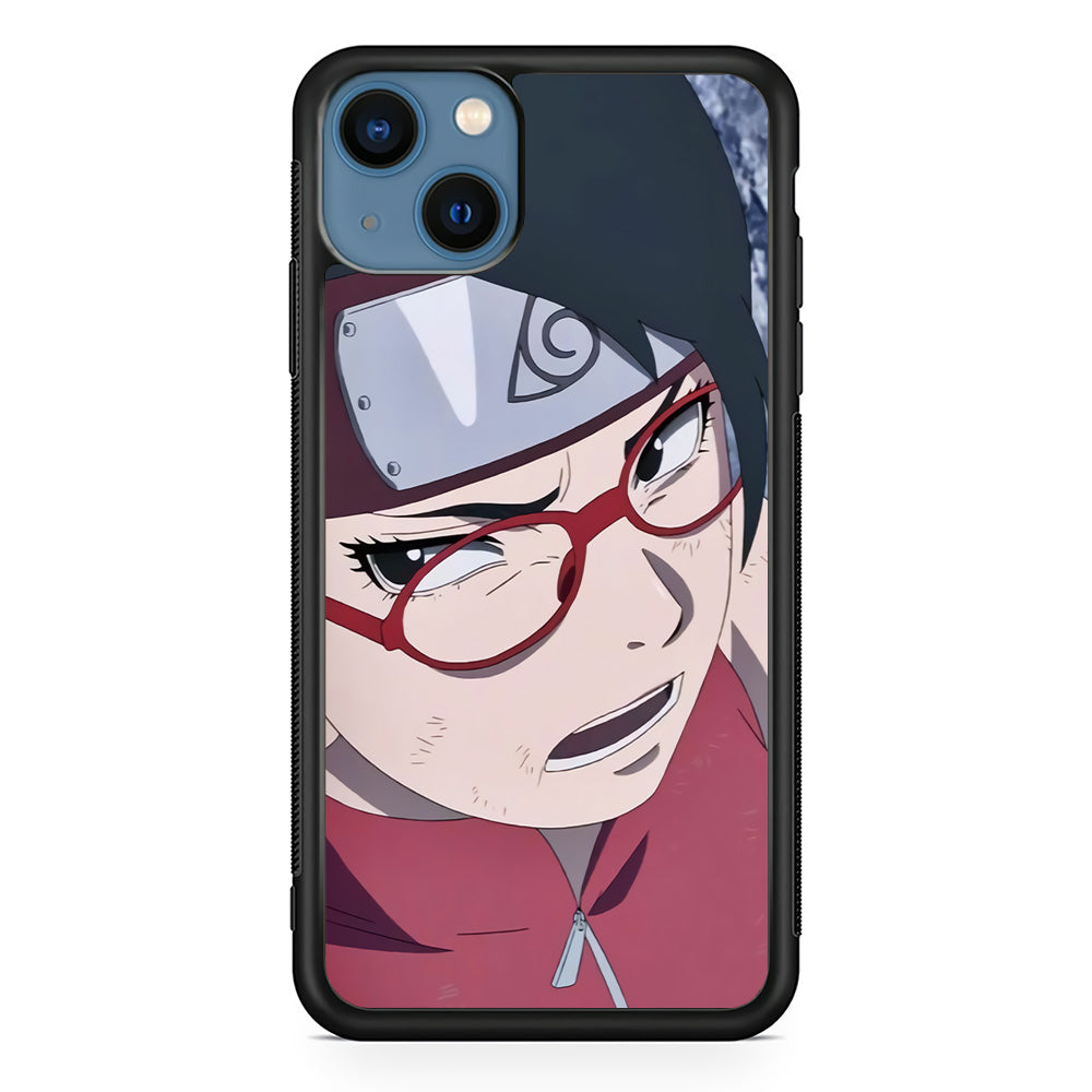 Boruto Sarada Uchiha iPhone 14 Plus Case