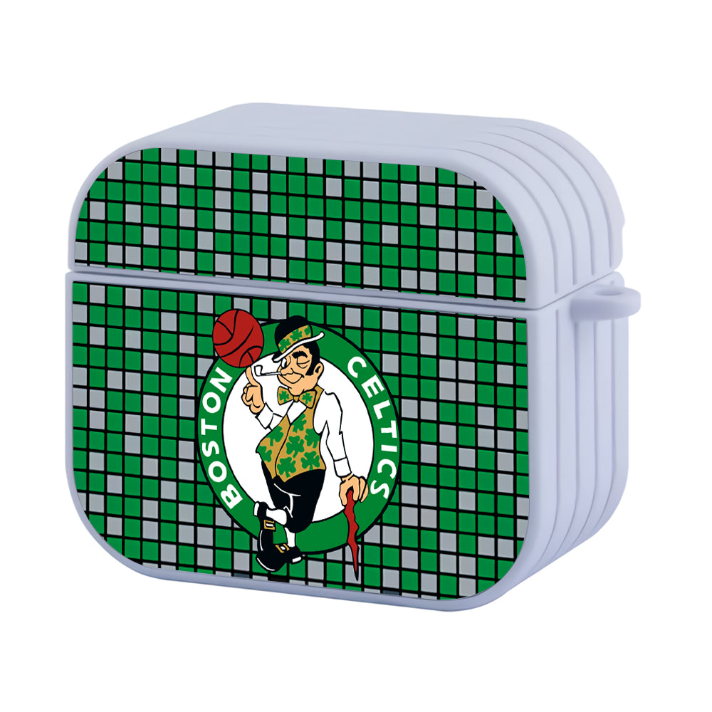 Boston Celtics Pixel Hard Plastic Case Cover For Apple Airpods 3