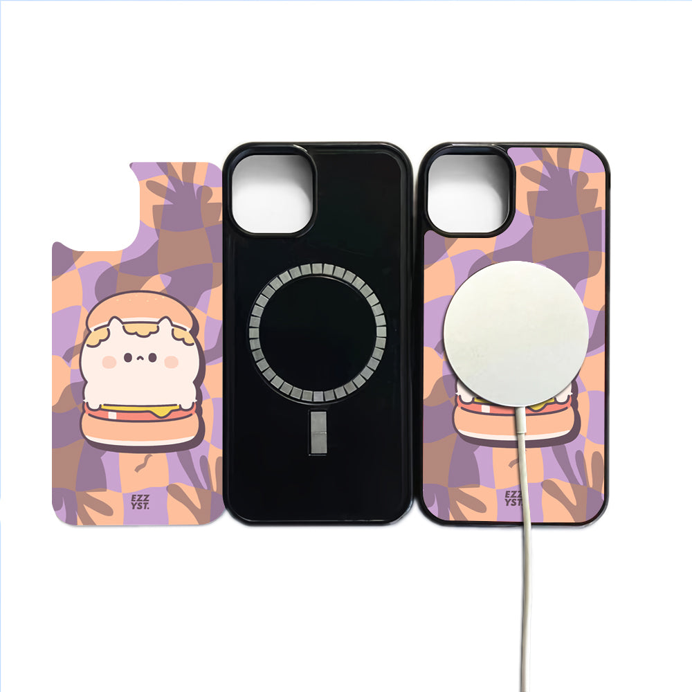 Bread with Cats Ready to Eat Burgers Magsafe iPhone Case