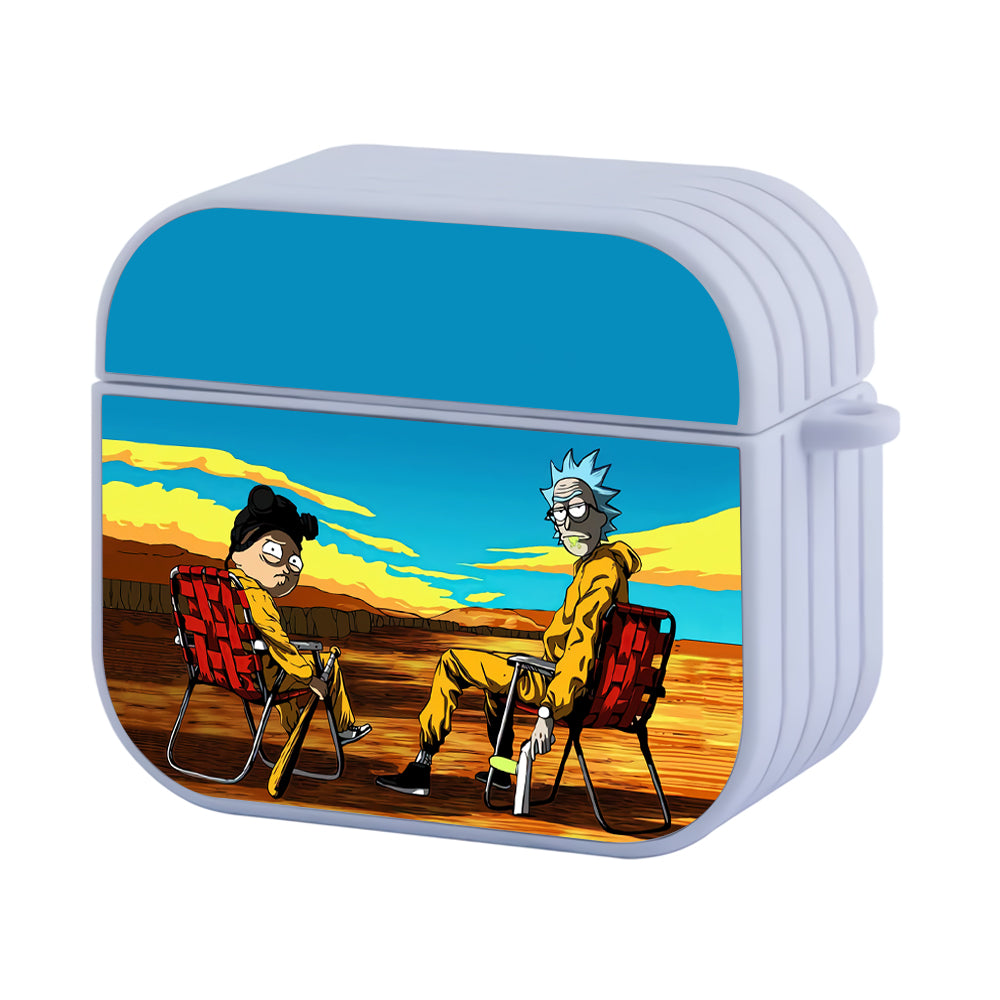 Breaking Bad ft Rick and Morty Hard Plastic Case Cover For Apple Airpods 3