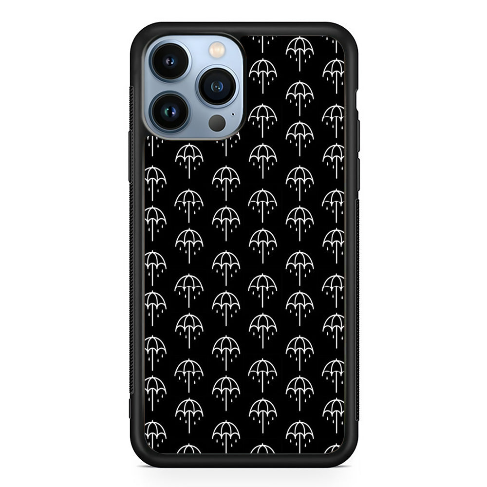 Bring Me The Horizon Black Umbrella Logo iPhone 15 Pro Case