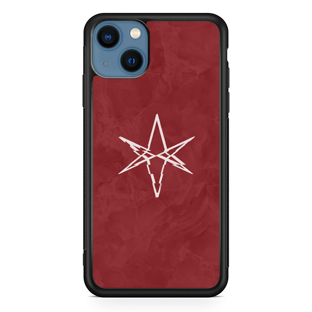 Bring Me The Horizon Maroon Marble iPhone 14 Case