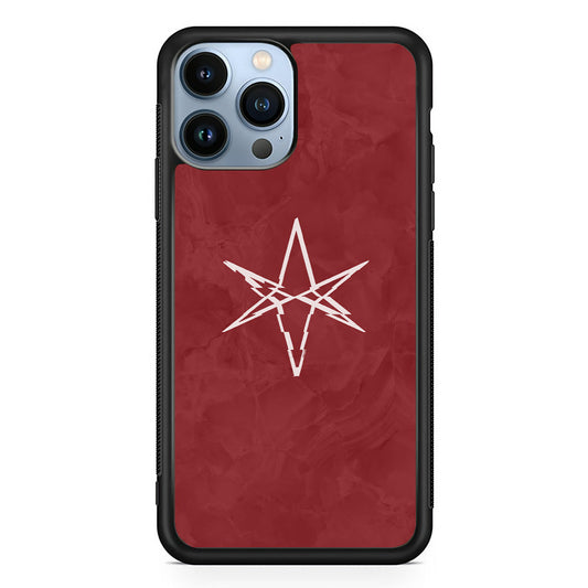 Bring Me The Horizon Maroon Marble iPhone 15 Pro Case