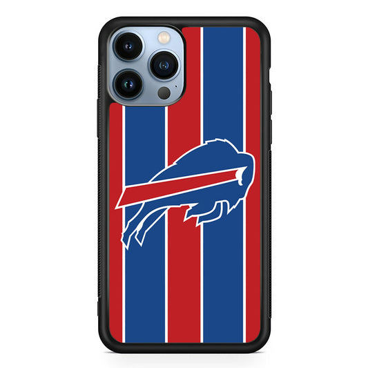 Buffalo Bills Stripe And Logo iPhone 14 Pro Case