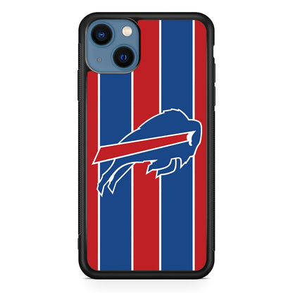 Buffalo Bills Stripe And Logo iPhone 14 Plus Case