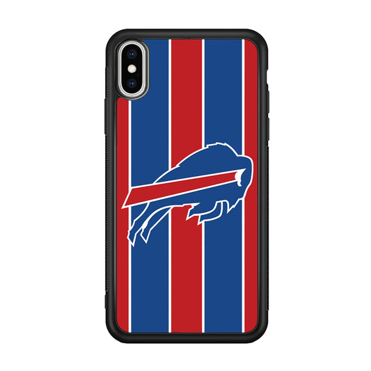 Buffalo Bills Stripe And Logo iPhone XS Case