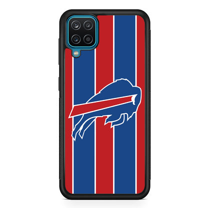 Buffalo Bills Stripe And Logo Samsung Galaxy A12 Case