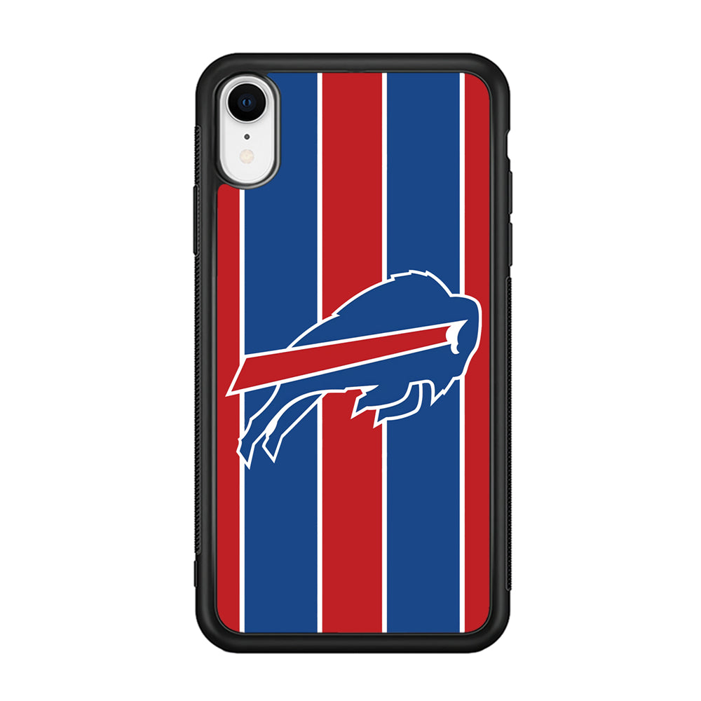 Buffalo Bills Stripe And Logo iPhone XR Case