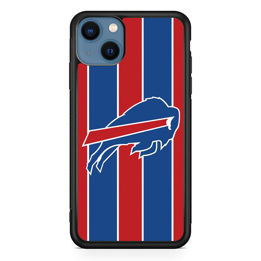 Buffalo Bills Stripe And Logo iPhone 15 Plus Case