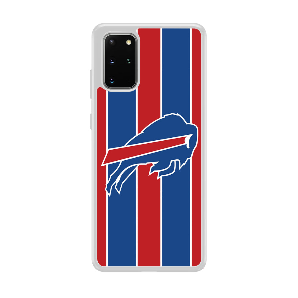 Buffalo Bills Stripe And Logo Samsung Galaxy S20 Plus Case