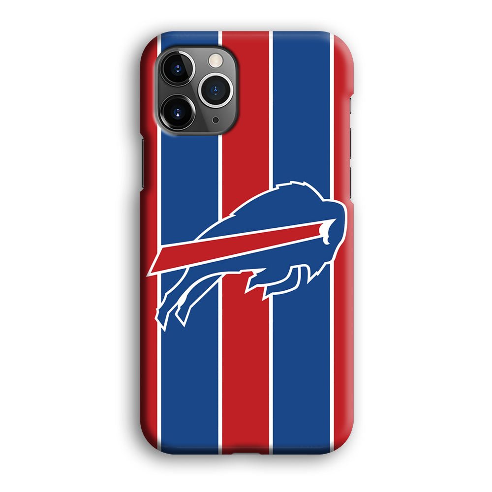 Buffalo Bills Stripe And Logo iPhone 12 Pro Max Case
