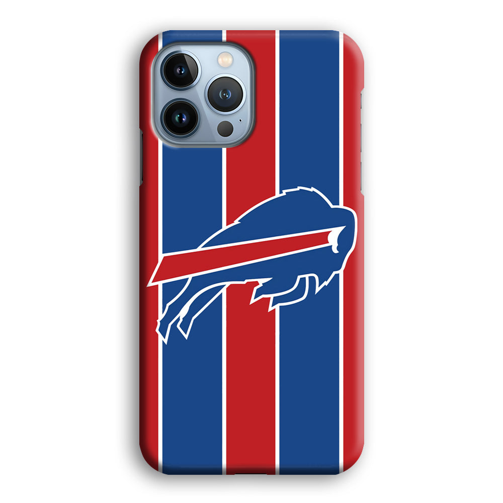 Buffalo Bills Stripe And Logo iPhone 14 Pro Case