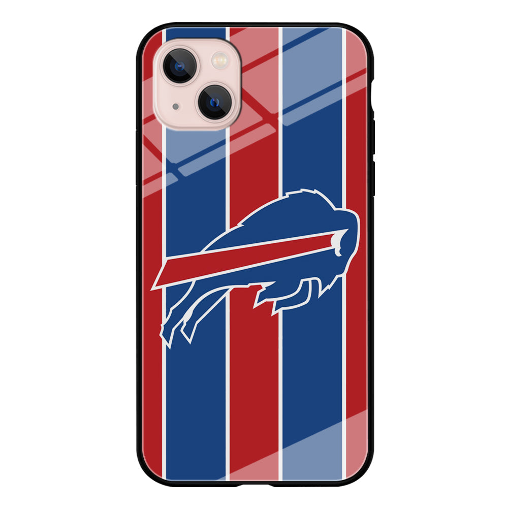 Buffalo Bills Stripe And Logo iPhone 15 Plus Case