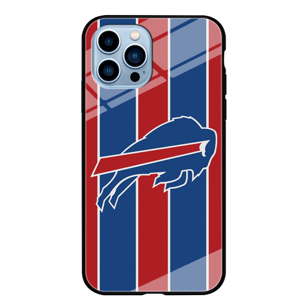 Buffalo Bills Stripe And Logo iPhone 14 Pro Case