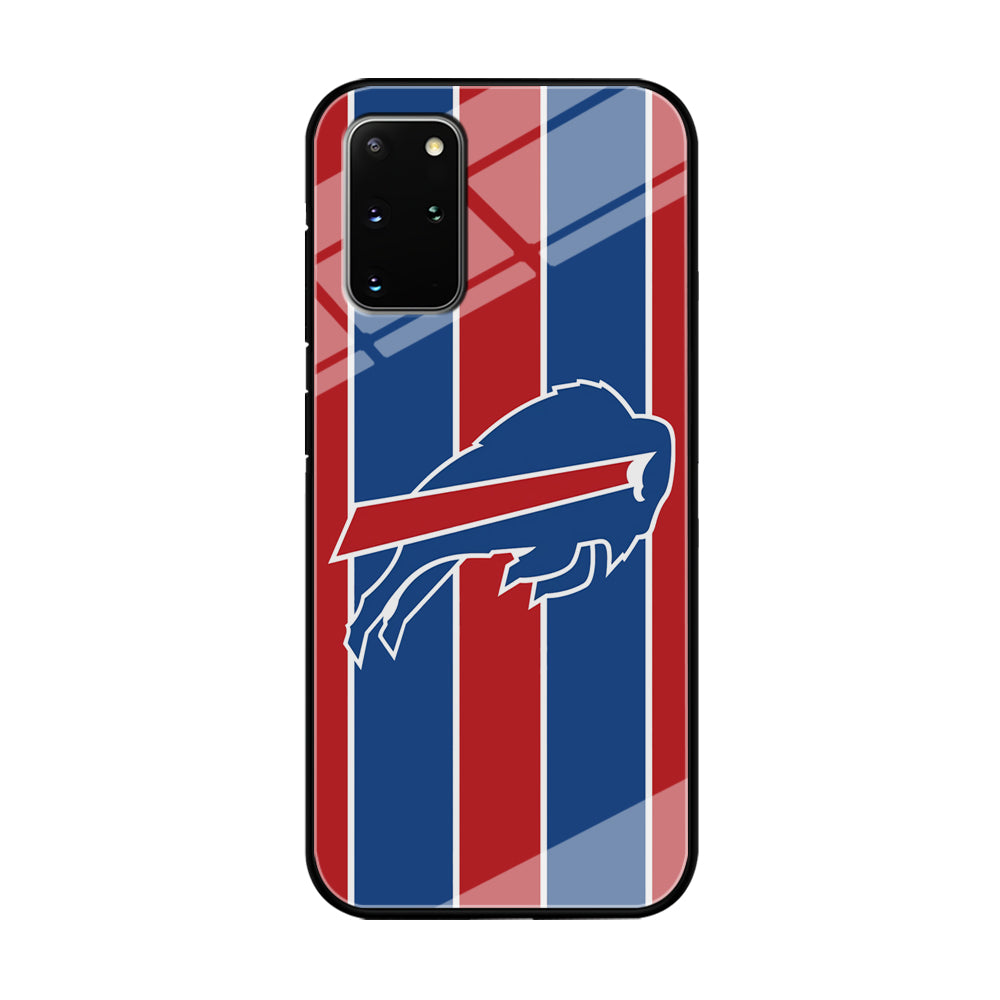 Buffalo Bills Stripe And Logo Samsung Galaxy S20 Plus Case