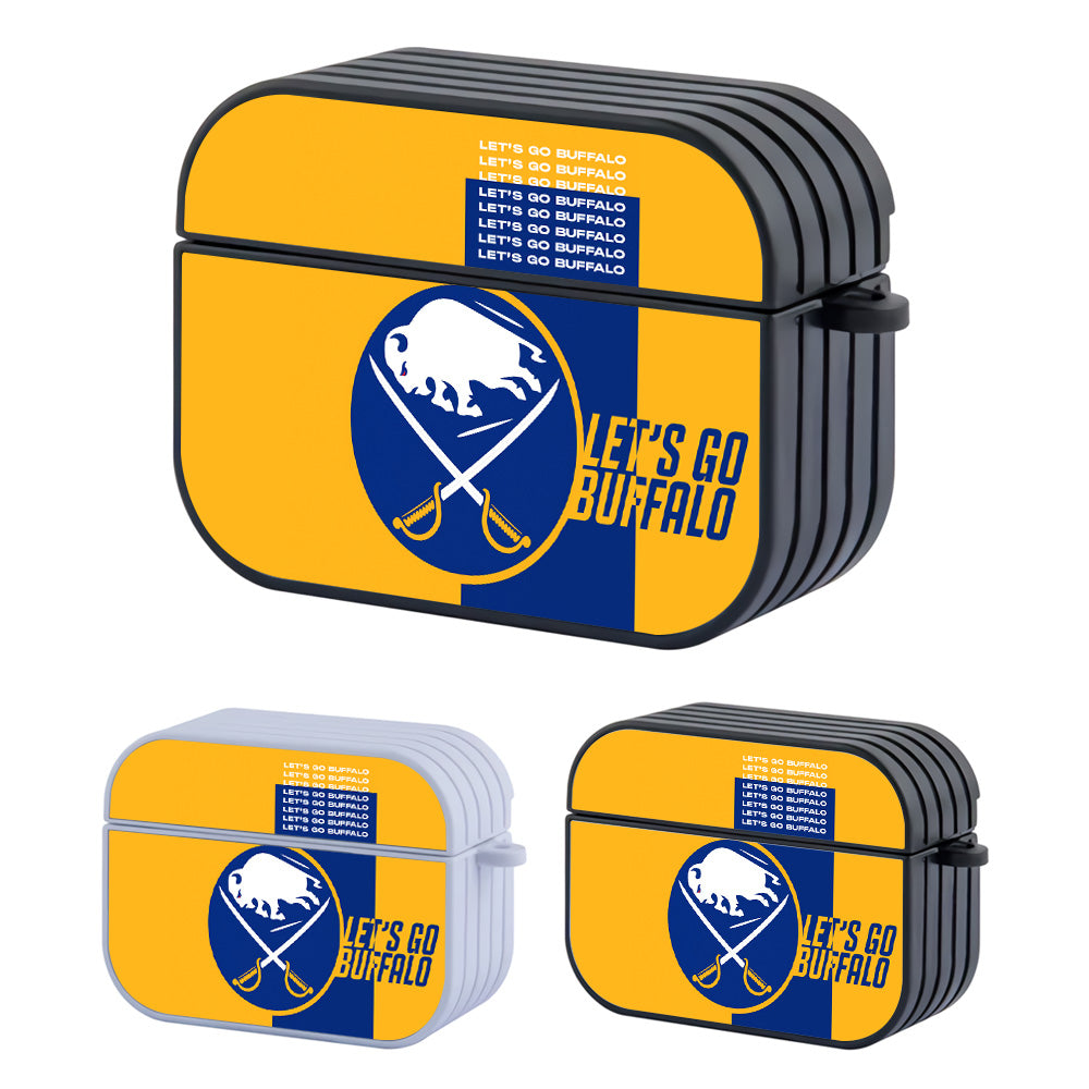 Buffalo Sabres Hockey Team Hard Plastic Case Cover For Apple Airpods Pro