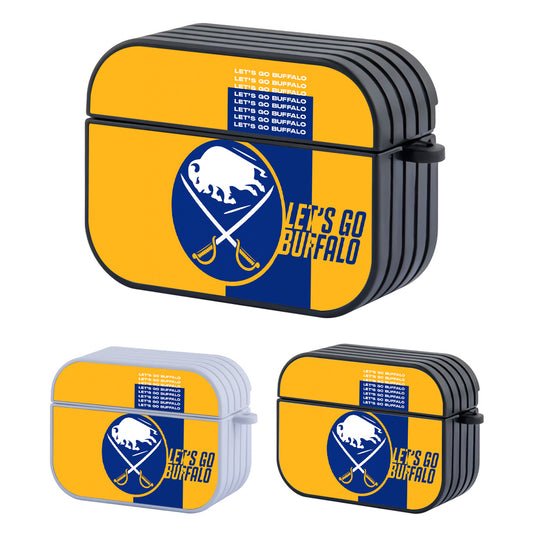 Buffalo Sabres Hockey Team Hard Plastic Case Cover For Apple Airpods Pro