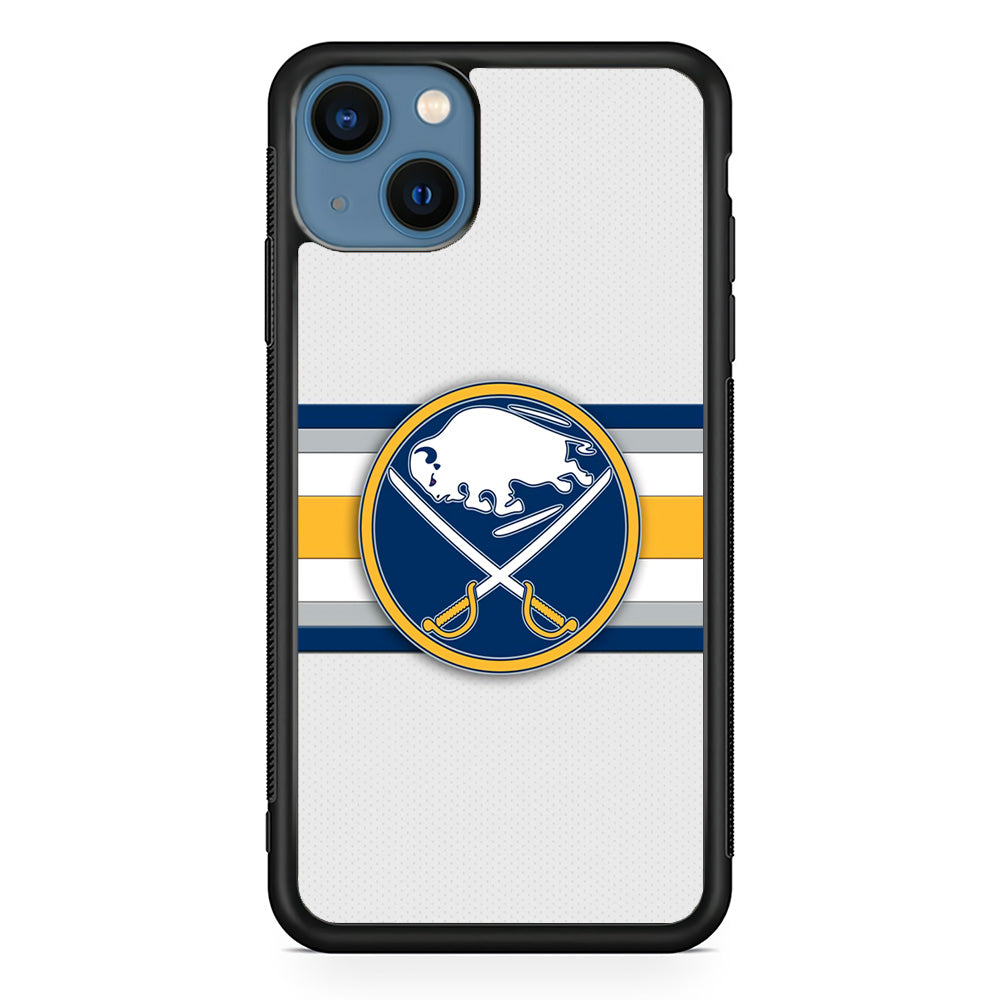 Buffalo Sabres Stripe Logo iPhone 15 Case