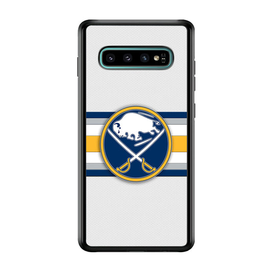 Buffalo Sabres Stripe Logo Samsung Galaxy S10 Plus Case