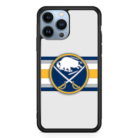 Buffalo Sabres Stripe Logo iPhone 14 Pro Case