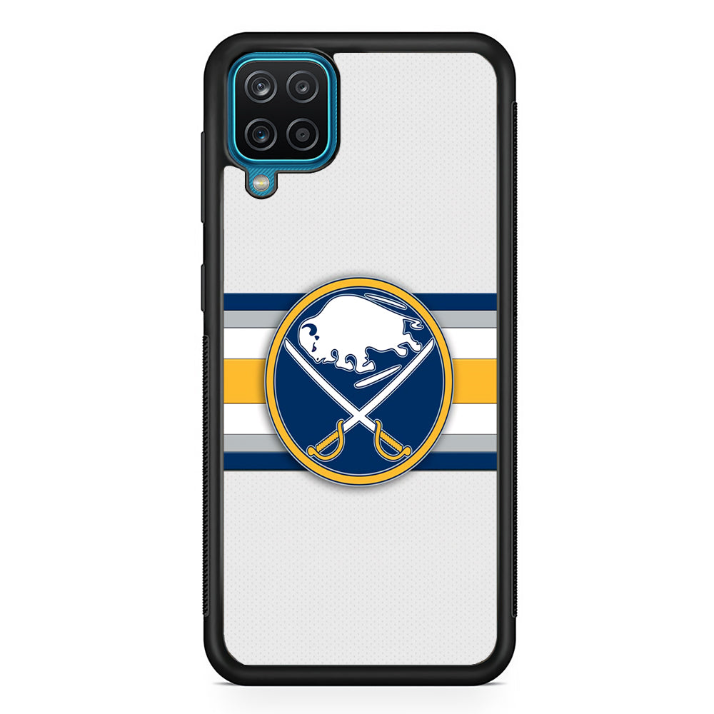 Buffalo Sabres Stripe Logo Samsung Galaxy A12 Case