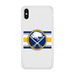 Buffalo Sabres Stripe Logo iPhone XS Case