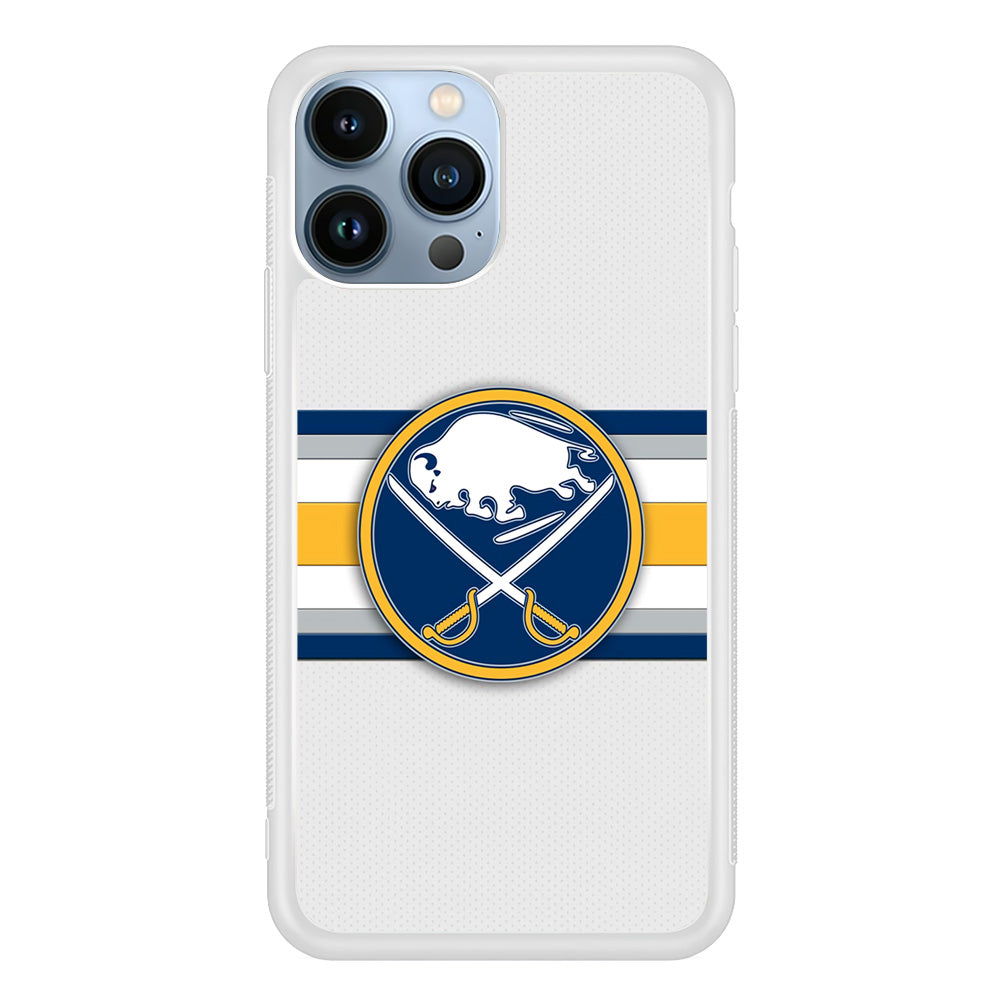 Buffalo Sabres Stripe Logo iPhone 13 Pro Max Case