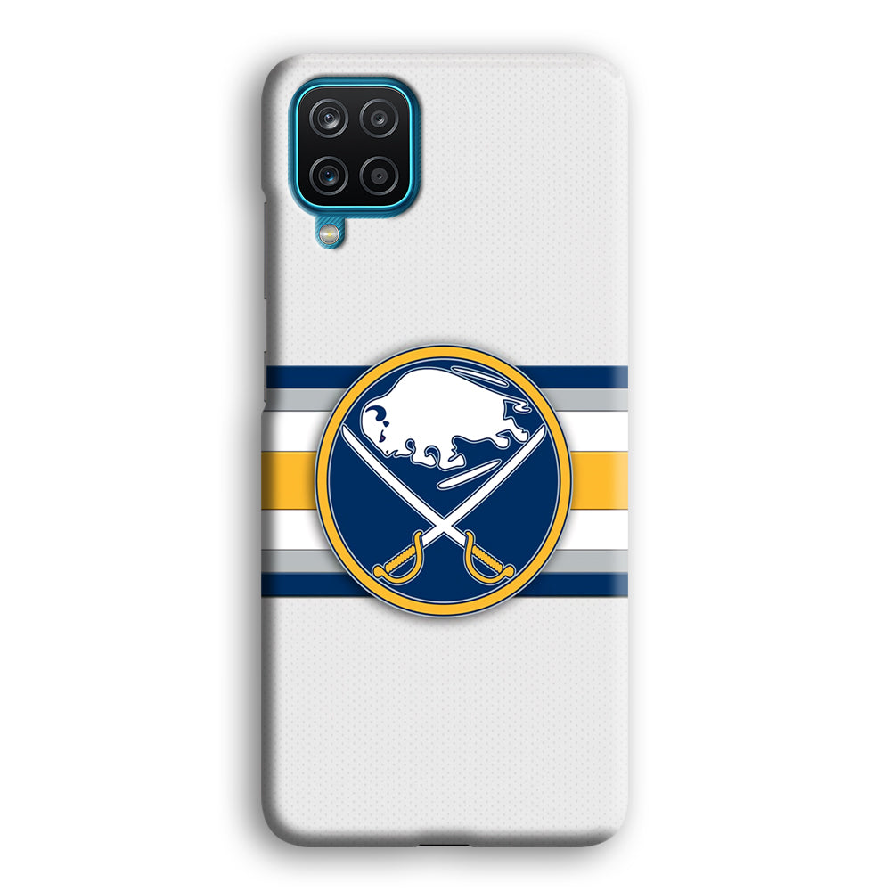Buffalo Sabres Stripe Logo Samsung Galaxy A12 Case