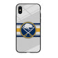 Buffalo Sabres Stripe Logo iPhone XS Case
